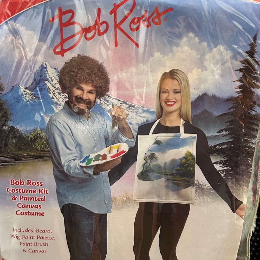 Bob Ross Costume Couples Set : Bob Ross + His Art Halloween Costumes for couples